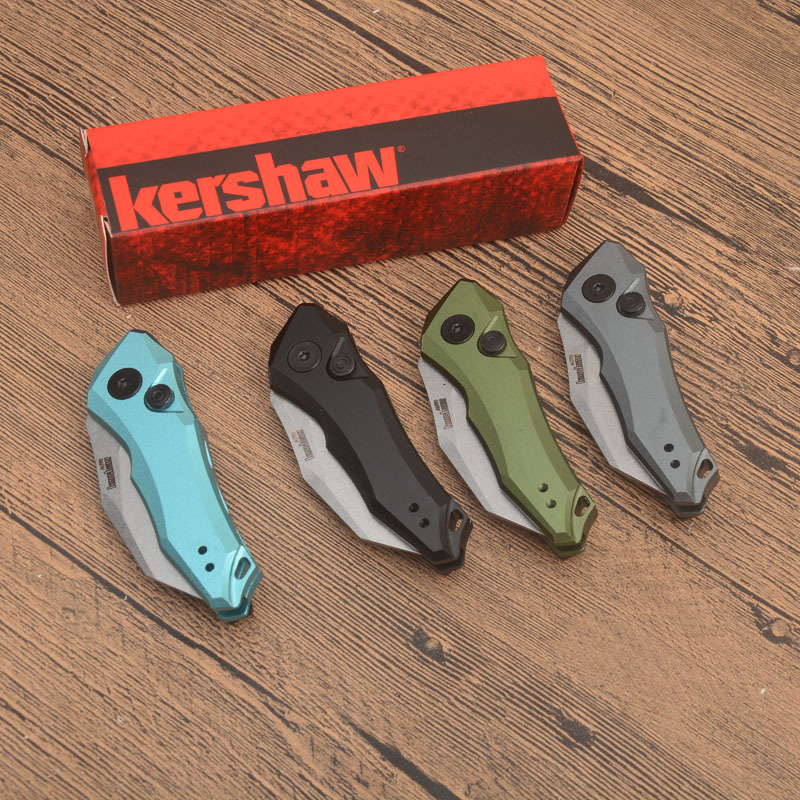 Kershaw 7350 Launch 10 AUTO Folding Knife 1.9" Stonewashed CPM-154 Hawkbill Blade, Dark Gray Anodized Aluminum Handles
