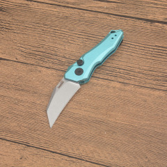 Kershaw 7350 Launch 10 AUTO Folding Knife 1.9" Stonewashed CPM-154 Hawkbill Blade, Dark Gray Anodized Aluminum Handles