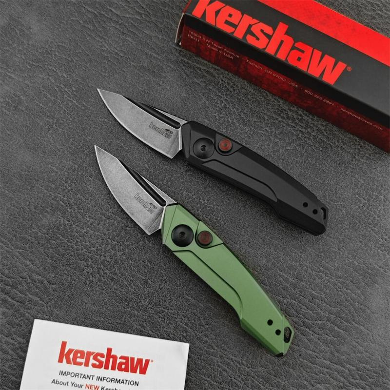 Kershaw 7250 Launch 9 AUTO Folding Knife 1.8" Working Finish CPM-154 Drop Point Blade, Black Anodized Aluminum Handles