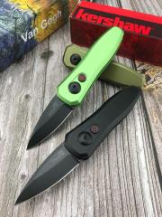 Kershaw 7500OLSW Launch 4 AUTO Folding Knife 1.9" CPM-154 Stonewashed Blade, OD Green Aluminum Handles