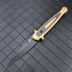 Kershaw 7150 Launch 8 AUTO Folding Knife 3.5" Stonewashed CPM-154 Spear Point Blade, Anodized Aluminum Handles with Carbon Fiber Inlay