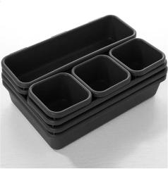 Household item drawer plastic storage box partition art combination eight piece cosmetic storage desktop organization