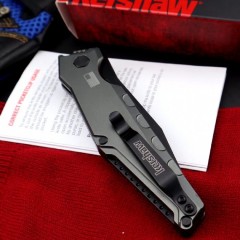 Kershaw 7900GRYBLK Launch 7 AUTO Folding Knife 3.75" Black CPM-154 Clip Point Blade, Aluminum Handles - Tim Galyean Design