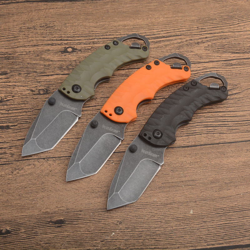 Kershaw 8750BLKBW Shuffle II Multi- Function Folding Knife 2.25" Blackwash Plain Blade, Glass-Filled Nylon Handles