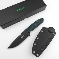 Pro-Tech Rockeye PR-2 Fixed Blade Knife 3.82" D2 DLC Plain Blade, G10 Handles