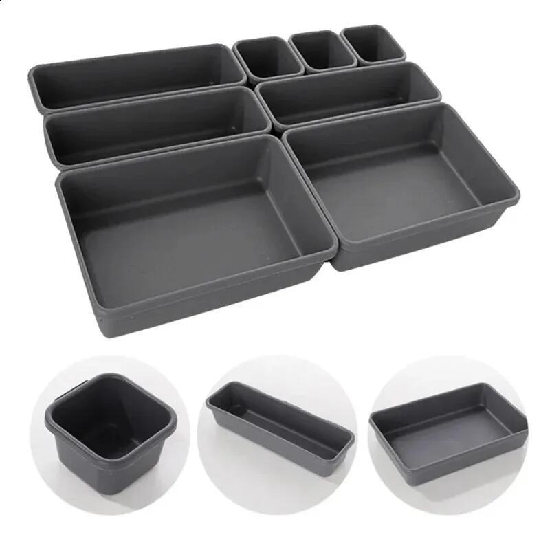Household item drawer plastic storage box partition art combination eight piece cosmetic storage desktop organization