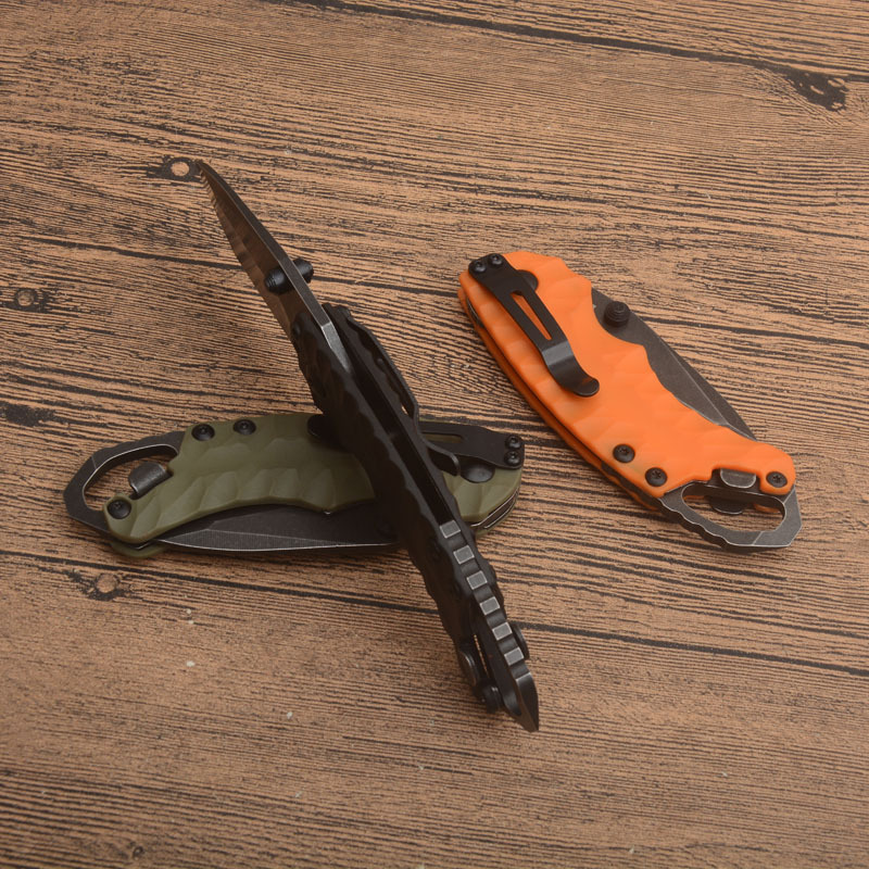 Kershaw 8750BLKBW Shuffle II Multi- Function Folding Knife 2.25" Blackwash Plain Blade, Glass-Filled Nylon Handles