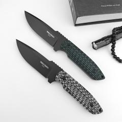 Pro-Tech Rockeye PR-2 Fixed Blade Knife 3.82" D2 DLC Plain Blade, G10 Handles