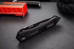 Kershaw 7800BLK Launch 6 AUTO Folding Knife 3.75" CPM-154 Black DLC Blade, Aluminum Handles