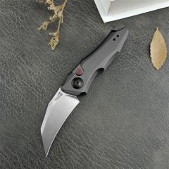 Kershaw 7350 Launch 10 AUTO Folding Knife 1.9" Stonewashed CPM-154 Hawkbill Blade, Dark Gray Anodized Aluminum Handles