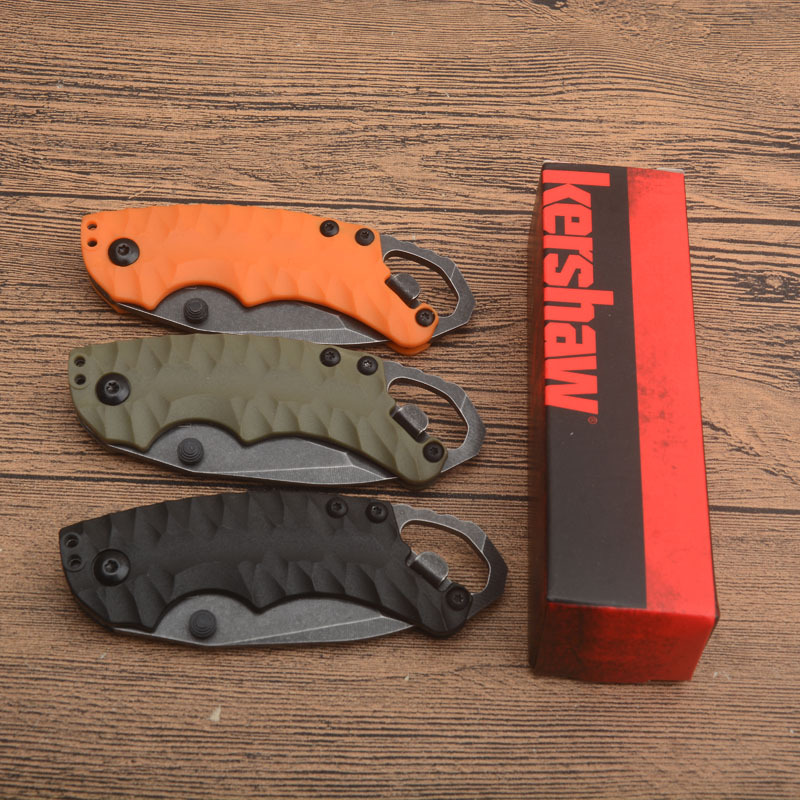 Kershaw 8750BLKBW Shuffle II Multi- Function Folding Knife 2.25" Blackwash Plain Blade, Glass-Filled Nylon Handles