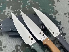 Spy FB37 Fixed Blade Knife 5.08" CPM-S90V Satin Plain Blade, G10 Handles - FB37G10