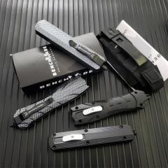 Benchmade 3300 Infidel Dagger AUTO OTF Knife 3.74" 440 Black Double Edge Blade, Zinc Aluminum Alloy Handles