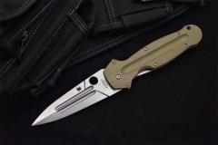 Spy C125 Folding Knife 3.86" CPM-S30V Satin Plain Blade, G10 Handles - C125GP