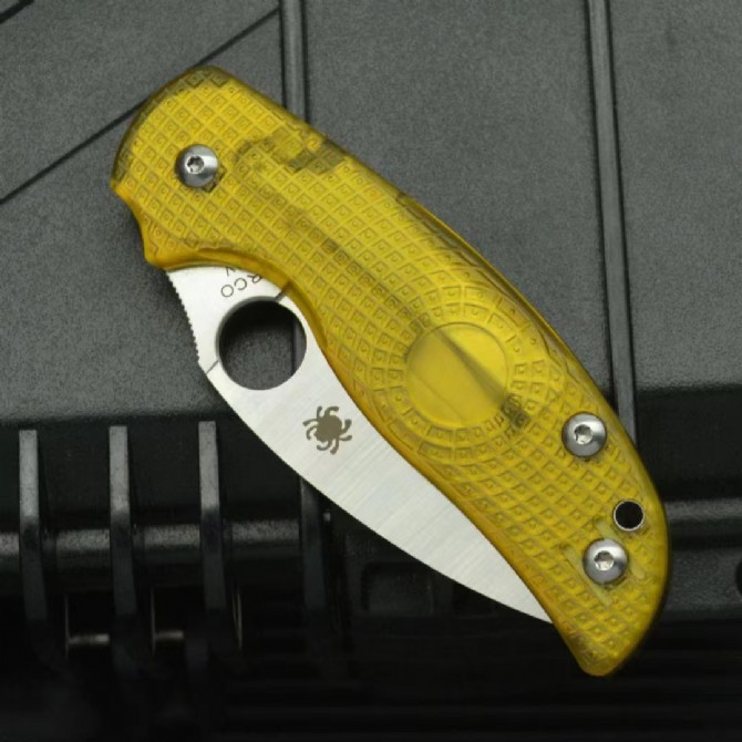Spy Sage 5 Lightweight Folding Knife 2.95" CPM-S30V Satin Plain Blade, PEI Handles - C123PBK
