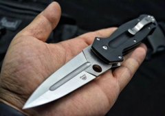 Spy C125 Folding Knife 3.86" CPM-S30V Satin Plain Blade, G10 Handles - C125GP