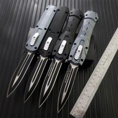 Benchmade 3300 Infidel Dagger AUTO OTF Knife 3.74" 440 Black Double Edge Blade, Zinc Aluminum Alloy Handles