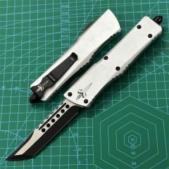 Microtech Troodon AUTO OTF Knife 3.74" M390 Satin Double Edge Dagger Blade, Aviation Aluminum Handles