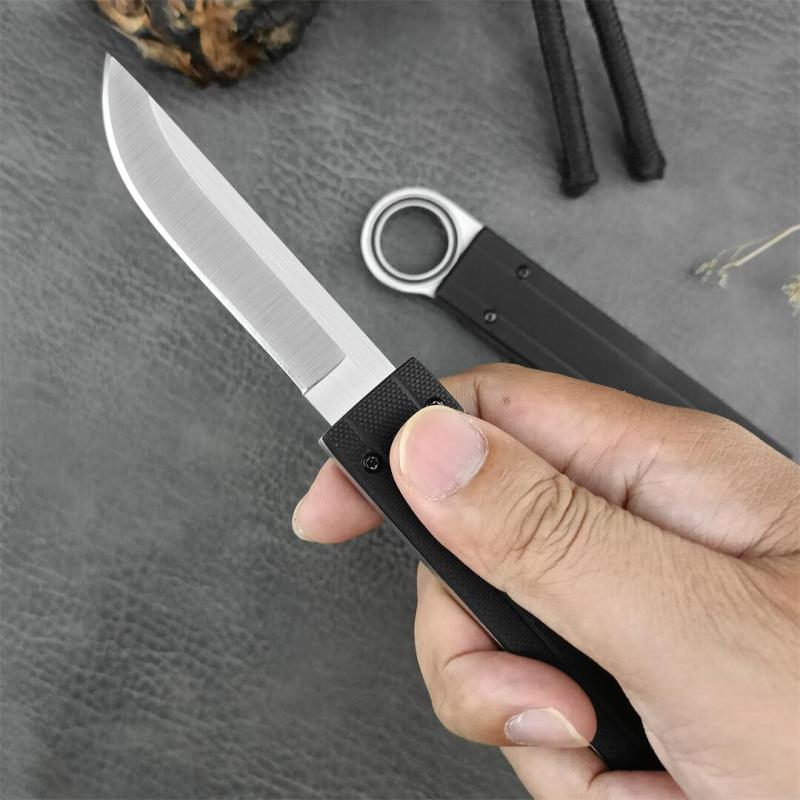 Reate Assisted Open Folding Knife 3.35" 440c Satin Plain Blade, G10 Handles