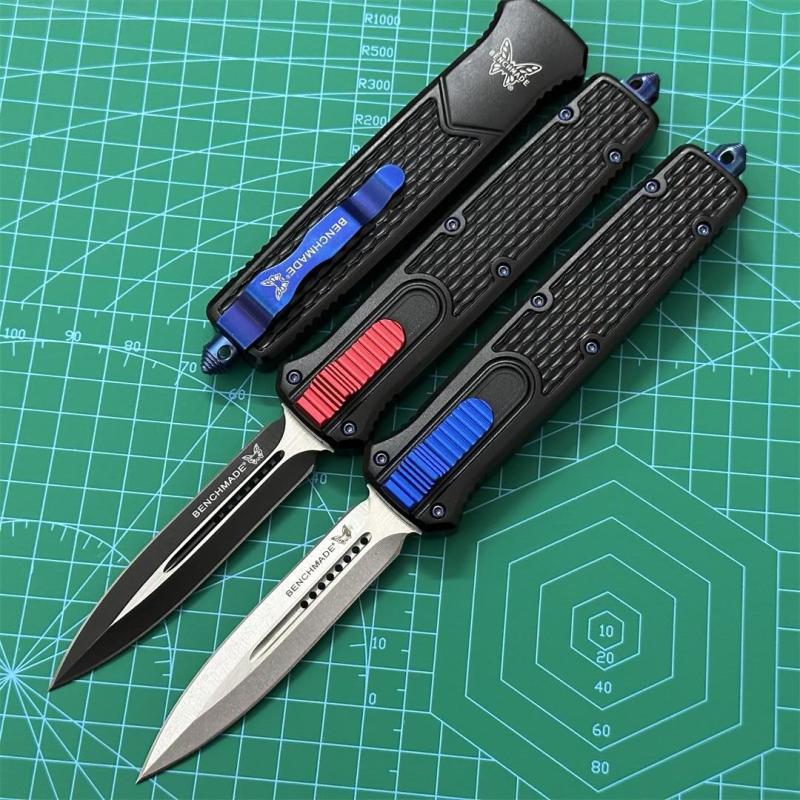 Benchmade 838 Dagger AUTO OTF Knife 3.54" D2 Double Edge Blade, T6-Aluminum Alloy Handles