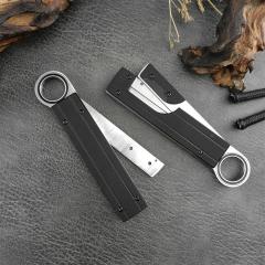 Reate Assisted Open Folding Knife 3.35" 440c Satin Plain Blade, G10 Handles