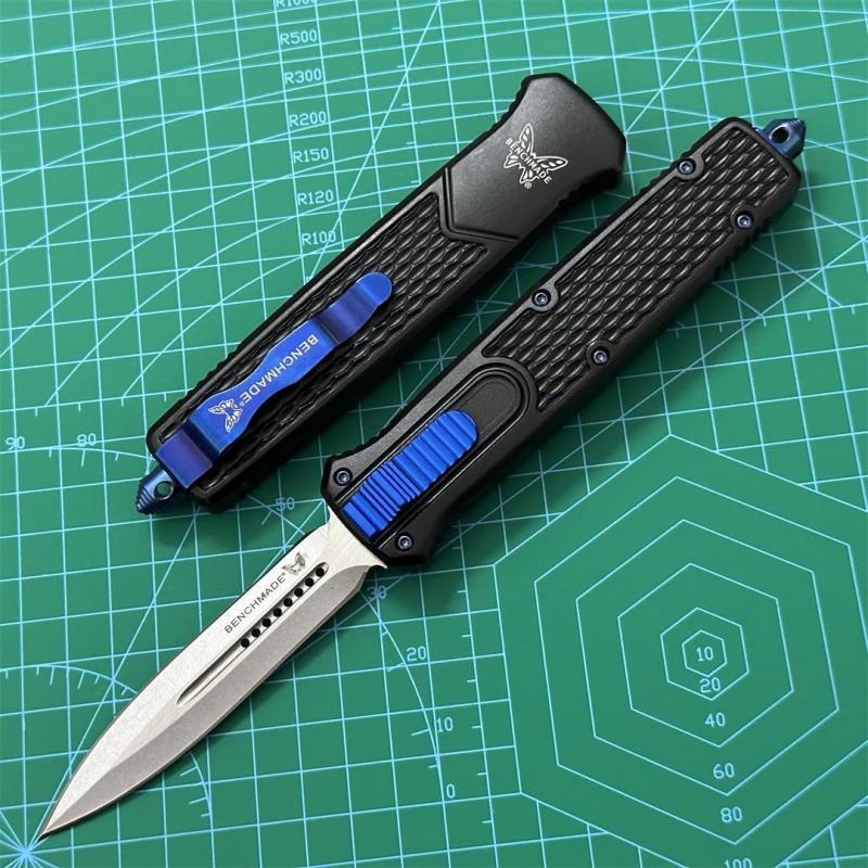 Benchmade 838 Dagger AUTO OTF Knife 3.54" D2 Double Edge Blade, T6-Aluminum Alloy Handles