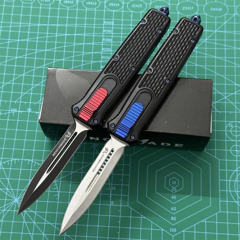Benchmade 838 Dagger AUTO OTF Knife 3.54" D2 Double Edge Blade, T6-Aluminum Alloy Handles