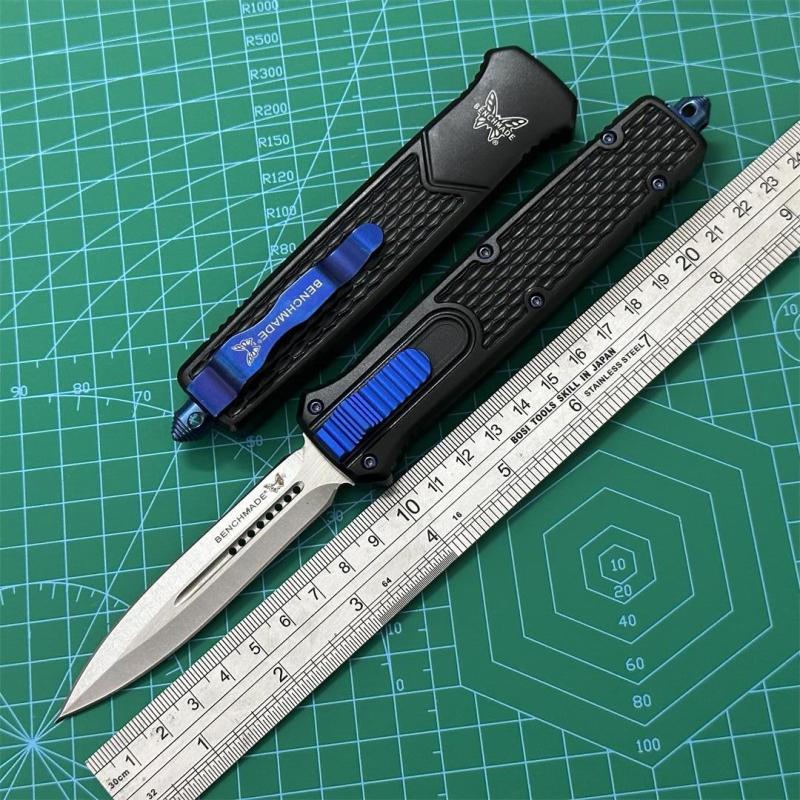 Benchmade 838 Dagger AUTO OTF Knife 3.54" D2 Double Edge Blade, T6-Aluminum Alloy Handles