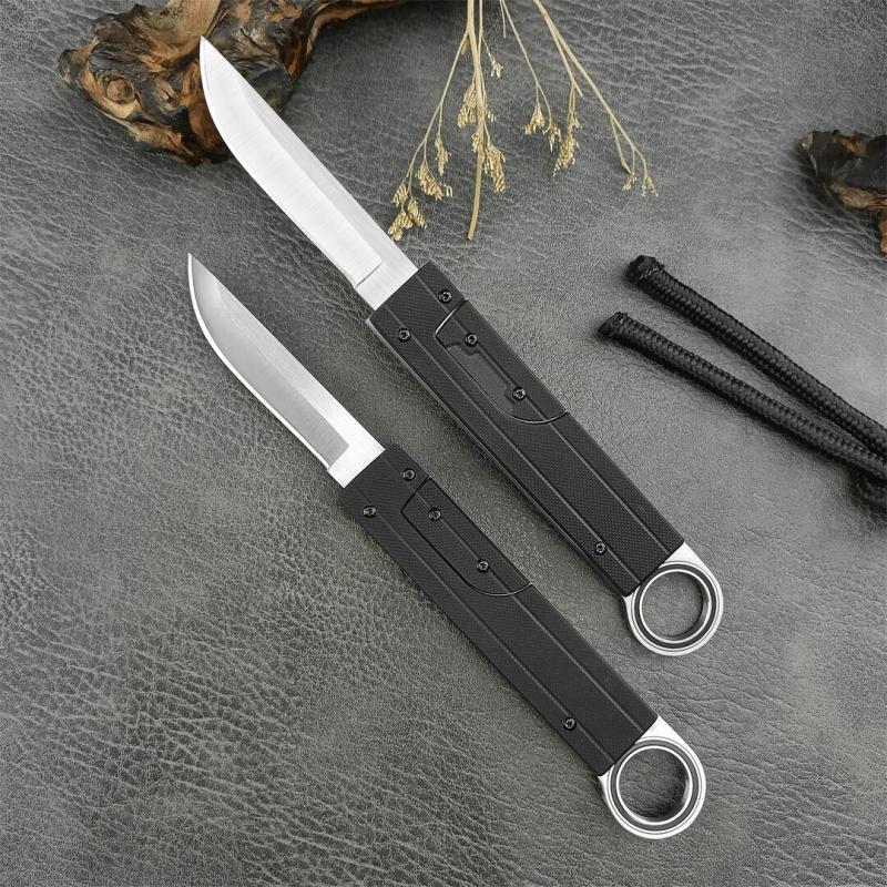 Reate Assisted Open Folding Knife 3.35" 440c Satin Plain Blade, G10 Handles