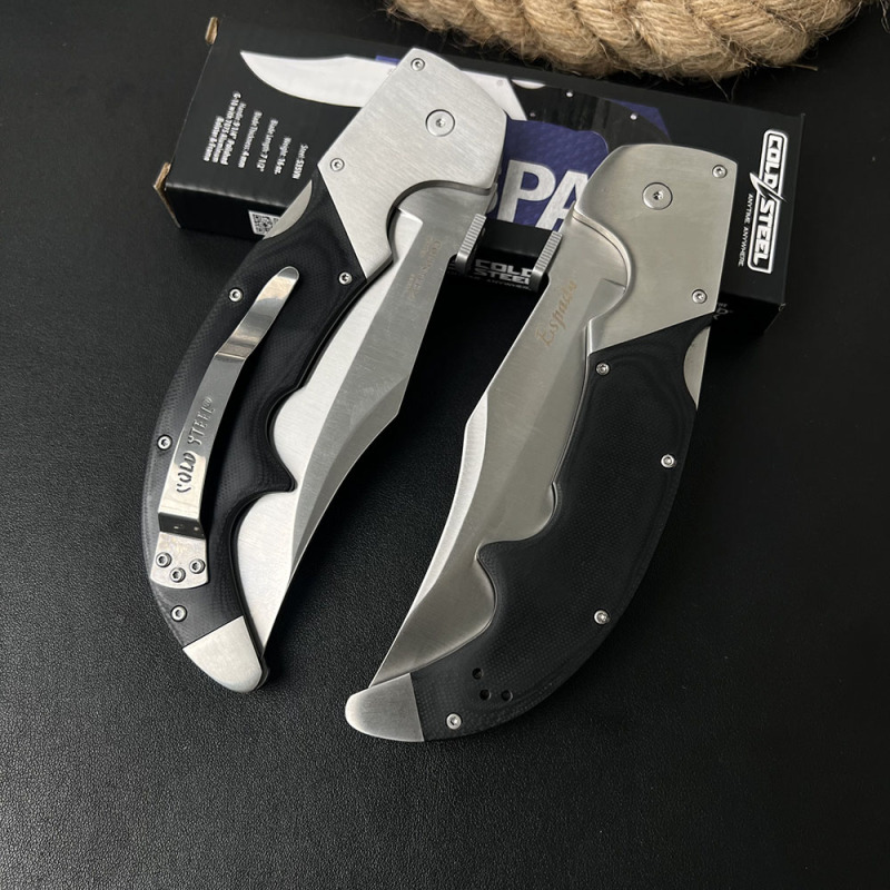 CS 62MA XL Espada Folding Knife 5.12" S35VN Satin Blade, Polished G10 Handles with Aluminum Bolsters, Lockback