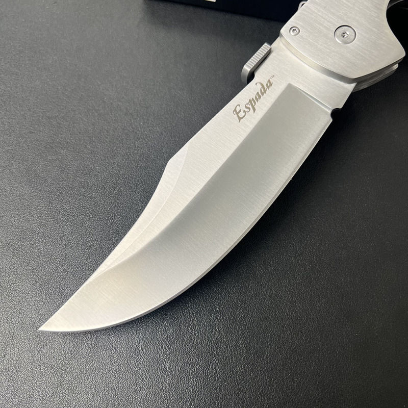 CS 62MA XL Espada Folding Knife 5.12" S35VN Satin Blade, Polished G10 Handles with Aluminum Bolsters, Lockback