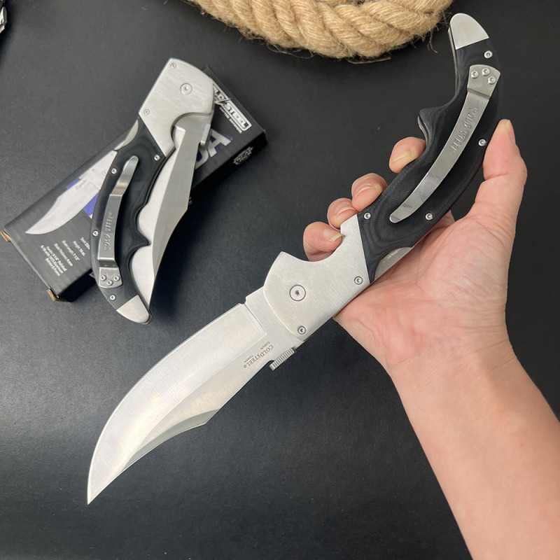 CS 62MA XL Espada Folding Knife 5.12" S35VN Satin Blade, Polished G10 Handles with Aluminum Bolsters, Lockback