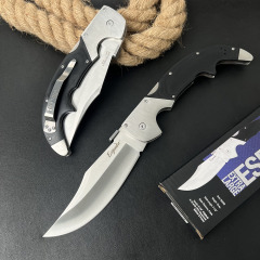 CS 62MA XL Espada Folding Knife 5.12" S35VN Satin Blade, Polished G10 Handles with Aluminum Bolsters, Lockback