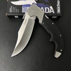 CS 62MA XL Espada Folding Knife 5.12" S35VN Satin Blade, Polished G10 Handles with Aluminum Bolsters, Lockback