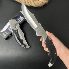 CS 62MA XL Espada Folding Knife 5.12" S35VN Satin Blade, Polished G10 Handles with Aluminum Bolsters, Lockback