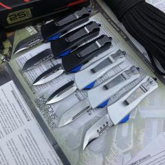 Microtech Mini Troodon AUTO OTF Knife 1.88" D2 Mirro Blade, Aviation Aluminum Handles