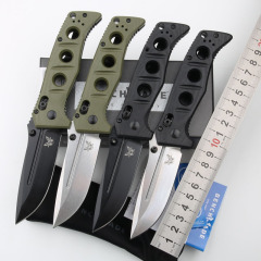 Benchmade 273FE-2 MINI ADAMAS Folding Knife 3.26" CPM-MagnaCut Satin Plain Blade, G10 Handles