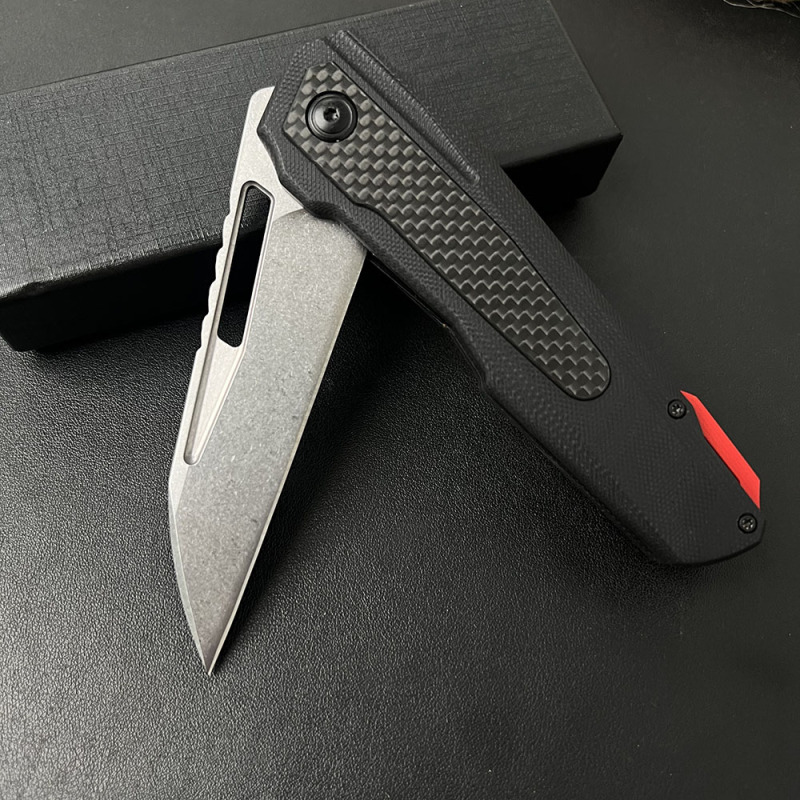 Sigil Assisted Open Folding Knife 3.94" D2 Satin Plain Blade, G10 Handles