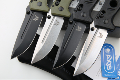 Benchmade 273FE-2 MINI ADAMAS Folding Knife 3.26" CPM-MagnaCut Satin Plain Blade, G10 Handles