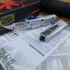 Microtech Mini Troodon AUTO OTF Knife 1.88" D2 Mirro Blade, Aviation Aluminum Handles