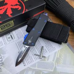 Microtech Mini Troodon AUTO OTF Knife 1.88" D2 Mirro Blade, Aviation Aluminum Handles