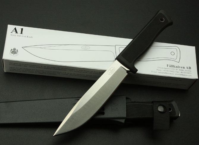 A1 Survival Fixed Blade Knife 6.1" Satin 8Cr13 Blade, Zytel Handle and Sheath