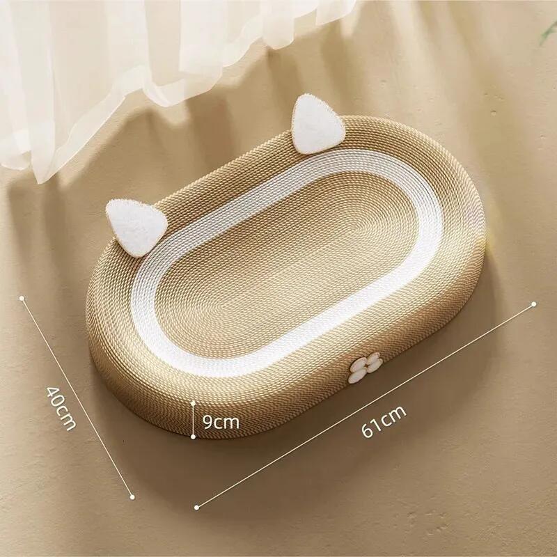 Wooden Cat Scratching Pads Large Household Pet Furniture Cat And Dog Sleeping Bed Toys Pet Supplies 240227