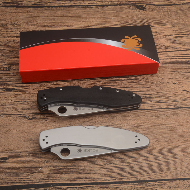 Spy VC-19 Folding Knife 3.15" S30V Satin Plain Blade, Stainless steel/G10 Handles
