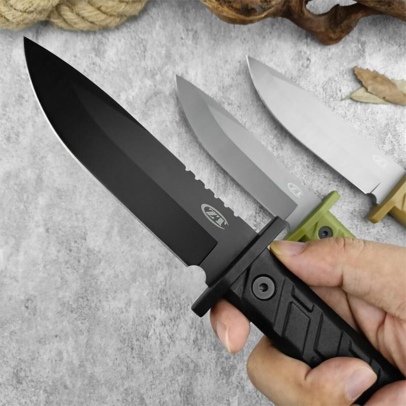 ZT 0006 Fixed Blade Knife, 5.51" CPM-3V Bead Blasted Clip Point, ABS Handles, Kydex Sheath