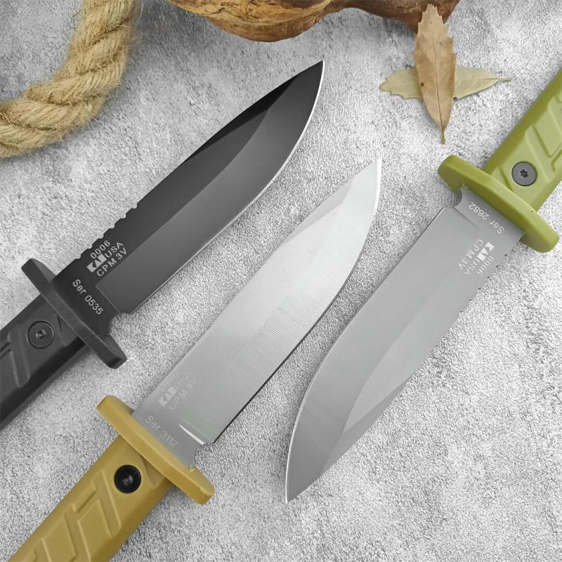 ZT 0006 Fixed Blade Knife, 5.51" CPM-3V Bead Blasted Clip Point, ABS Handles, Kydex Sheath