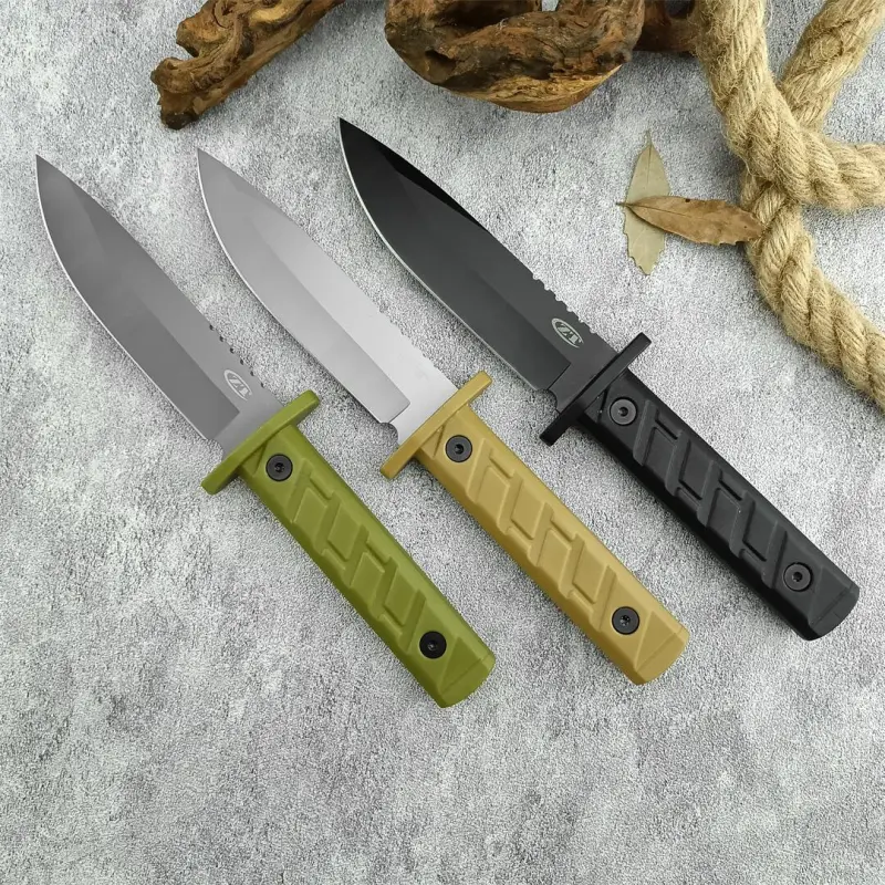 ZT 0006 Fixed Blade Knife, 5.51" CPM-3V Bead Blasted Clip Point, ABS Handles, Kydex Sheath