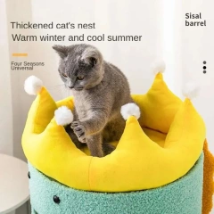 Multi-Story House Sisal Barrel Climbing Frame Stand Large Daily Necessities New Cat Toys Cat's Villa cat nest