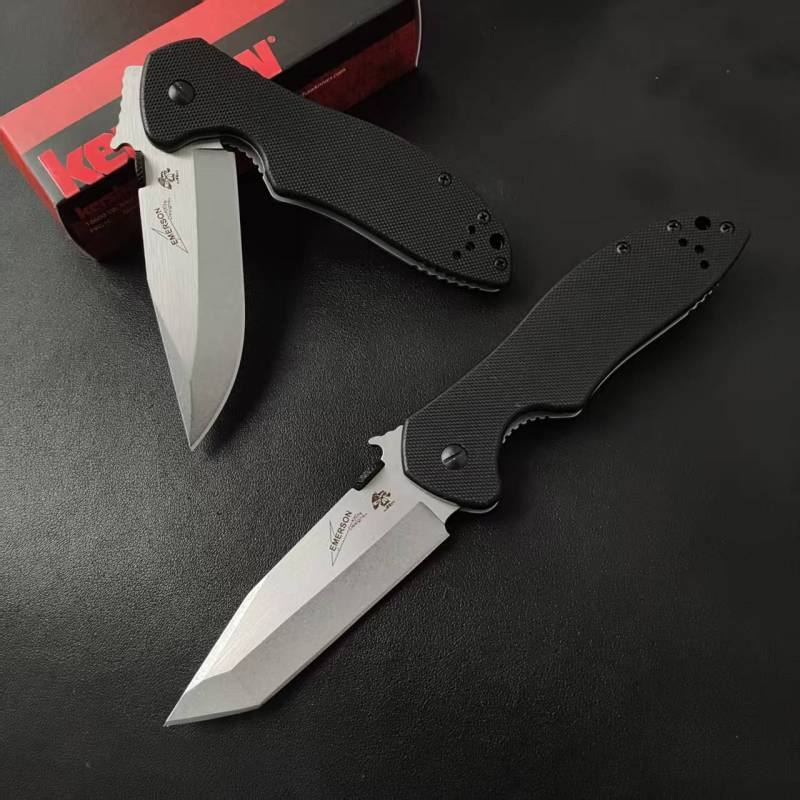 Kershaw 6834 Launch Folding Knife 3.27" Stonewashed 8cr14 Blade, G10 Handles