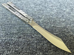 Limited Benchmade Butterfly AB Folding Blade Knife 3.74" 440c Single Edge Blade, All Steel Handles